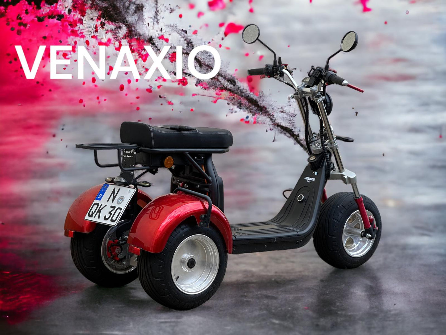 VENAXIO T640s (cp7 update) E-Roller max.5kW 25-50km/h 25-55Ah-Li-Ion TRIKE mit neigbarer Achse